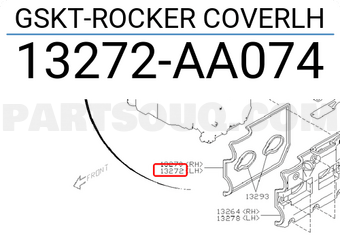 Subaru 13272AA074 GSKT-ROCKER COVERLH