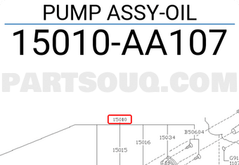Subaru 15010AA107 PUMP ASSY-OIL