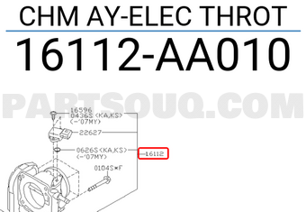 Subaru 16112AA010 CHM AY-ELEC THROT