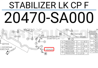 Subaru 20470SA000 STABILIZER LK CP F