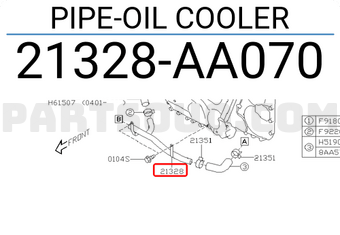 Subaru 21328AA070 PIPE-OIL COOLER