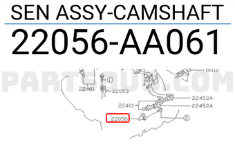 Subaru 22056AA061 SEN ASSY-CAMSHAFT