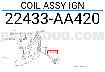 Subaru 22433AA420 COIL ASSY-IGN
