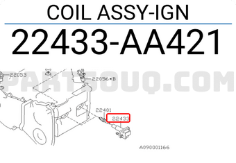 Subaru 22433AA421 COIL ASSY-IGN
