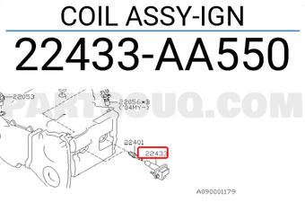 Subaru 22433AA550 COIL ASSY-IGN