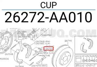 Subaru 26272AA010 CUP