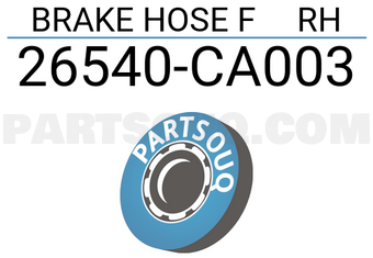 Subaru 26540CA003 BRAKE HOSE F RH
