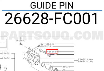 Subaru 26628FC001 GUIDE PIN