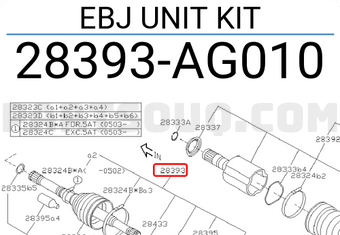Subaru 28393AG010 EBJ UNIT KIT