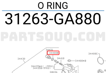 Subaru 31263GA880 O RING