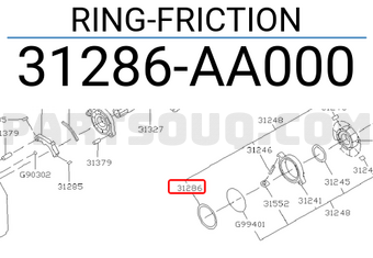 Subaru 31286AA000 RING-FRICTION