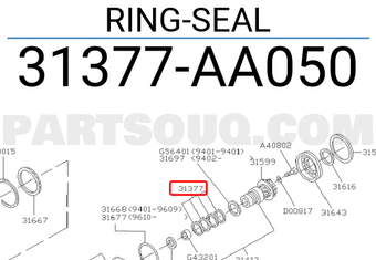 Subaru 31377AA050 RING-SEAL