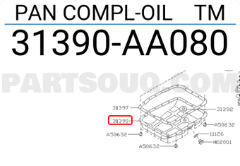 Subaru 31390AA080 PAN COMPL-OIL TM