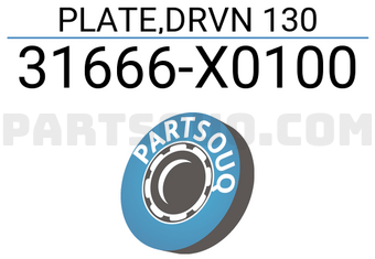 Subaru 31666X0100 PLATE,DRVN 130