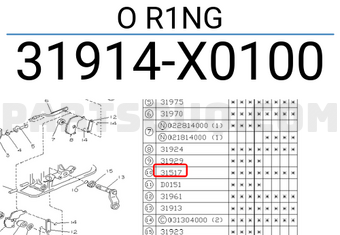 Subaru 31914X0100 O R1NG
