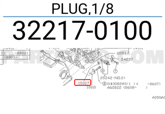 Subaru 322170100 PLUG,1/8