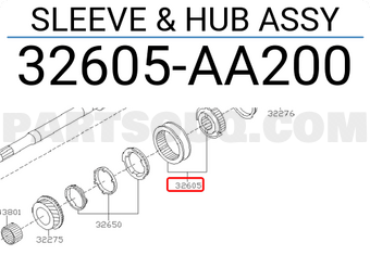 SLEEVE & HUB ASSY 32605AA310 | Subaru Parts | PartSouq