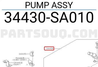 Subaru 34430SA010 PUMP ASSY
