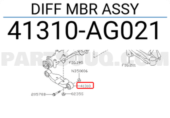 Subaru 41310AG021 DIFF MBR ASSY