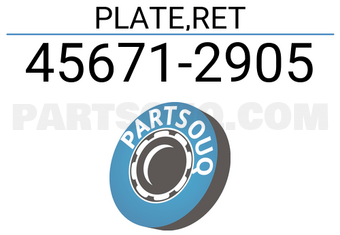 Subaru 456712905 PLATE,RET