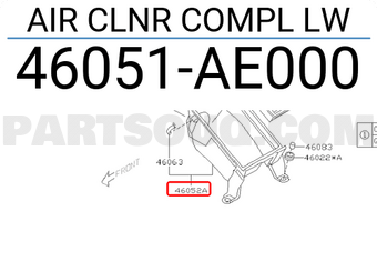 Subaru 46051AE000 AIR CLNR COMPL LW