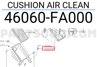 Subaru 46060FA000 CUSHION AIR CLEAN