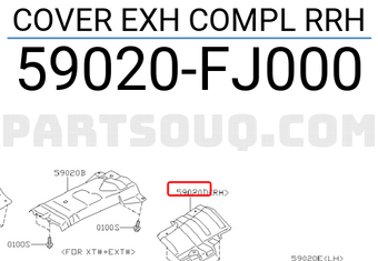 COVER EXH COMPL RRH 59020FJ002 | Subaru Parts | PartSouq