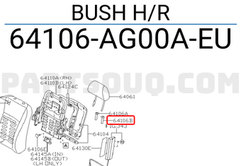 Subaru 64106AG00AEU BUSH H/R