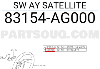 Subaru 83154AG000 SW AY SATELLITE