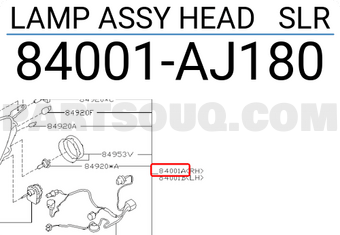 LAMP ASSY HEAD SLR 84001AJ180 | Subaru Parts | PartSouq