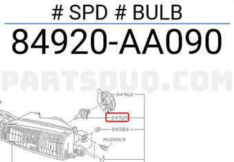 Subaru 84920AA090 # SPD # BULB