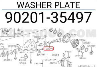 Subaru 9020135497 WASHER PLATE