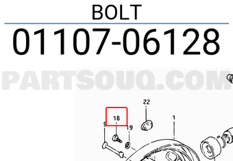 Suzuki 0110706128 BOLT