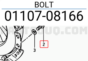 Suzuki 0110708166 BOLT