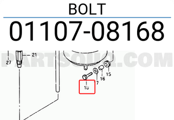 Suzuki 0110708168 BOLT