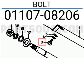 Suzuki 0110708206 BOLT