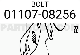 Suzuki 0110708256 BOLT
