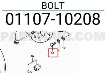 Suzuki 0110710208 BOLT