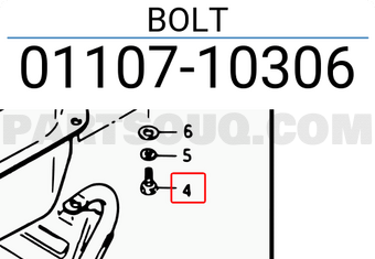 Suzuki 0110710306 BOLT