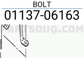 Suzuki 0113706163 BOLT