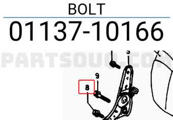 Suzuki 0113710166 BOLT