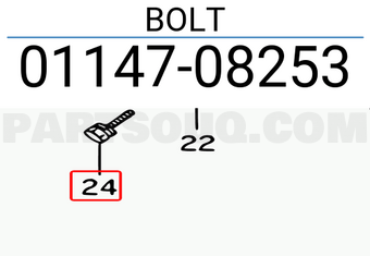 Suzuki 0114708253 BOLT