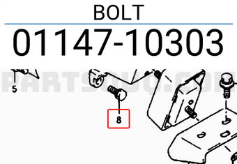 Suzuki 0114710303 BOLT