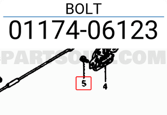 Suzuki 0117406123 BOLT