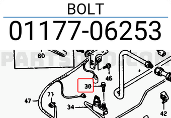 Suzuki 0117706253 BOLT
