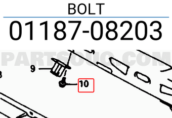 Suzuki 0118708203 BOLT