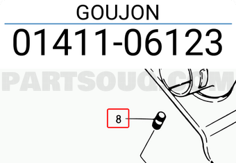 Suzuki 0141106123 GOUJON