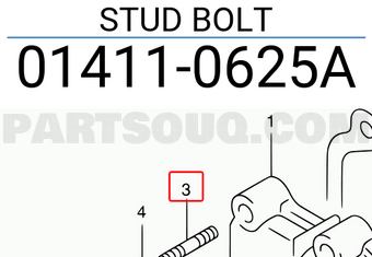 Suzuki 014110625A STUD BOLT