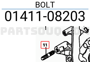 Suzuki 0141108203 BOLT