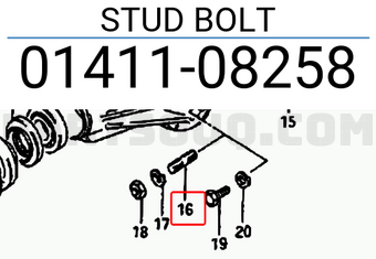 Suzuki 0141108258 STUD BOLT
